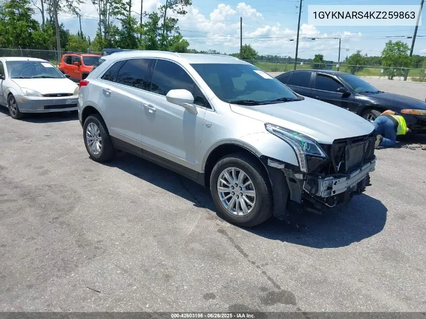 2019 Cadillac Xt5 Standard VIN: 1GYKNARS4KZ259863 Lot: 42603196