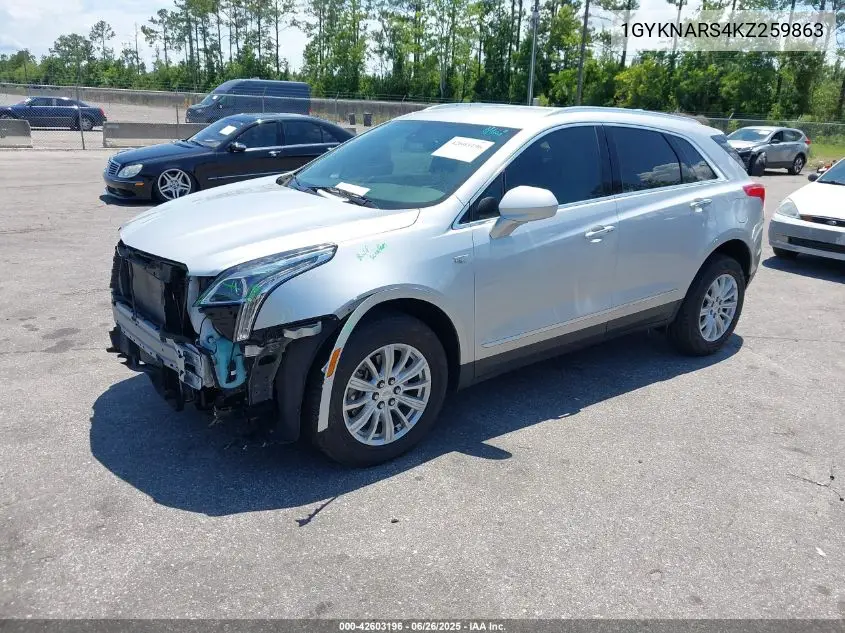 2019 Cadillac Xt5 Standard VIN: 1GYKNARS4KZ259863 Lot: 42603196