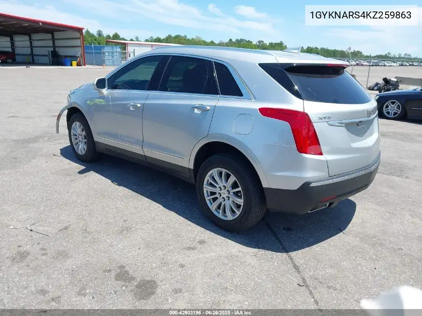 2019 Cadillac Xt5 Standard VIN: 1GYKNARS4KZ259863 Lot: 42603196