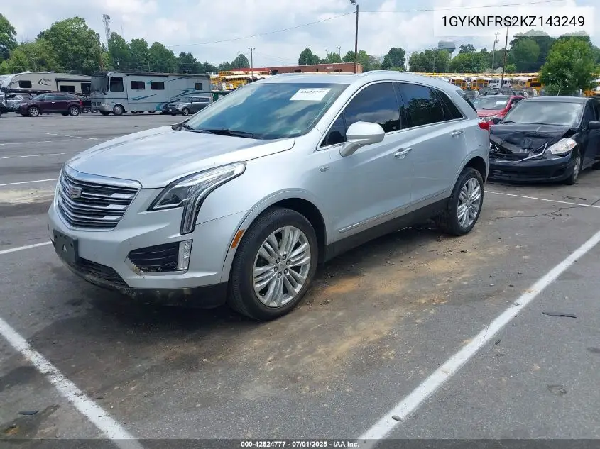 2019 Cadillac Xt5 Premium Luxury VIN: 1GYKNFRS2KZ143249 Lot: 42624777