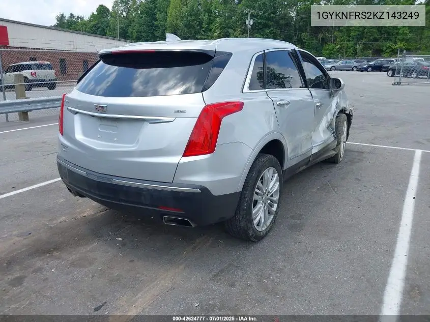 2019 Cadillac Xt5 Premium Luxury VIN: 1GYKNFRS2KZ143249 Lot: 42624777