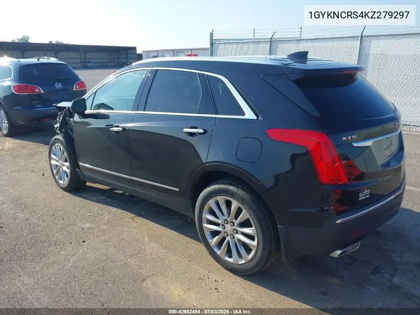 2019 Cadillac Xt5 Luxury VIN: 1GYKNCRS4KZ279297 Lot: 42662494