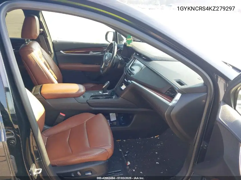 2019 Cadillac Xt5 Luxury VIN: 1GYKNCRS4KZ279297 Lot: 42662494