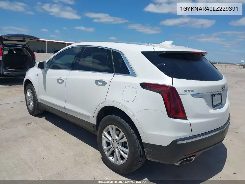 2020 Cadillac Xt5 Fwd Luxury VIN: 1GYKNAR40LZ229391 Lot: 42034080