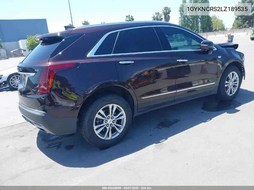 2020 Cadillac Xt5 Fwd Premium Luxury VIN: 1GYKNCRS2LZ189535 Lot: 42222059