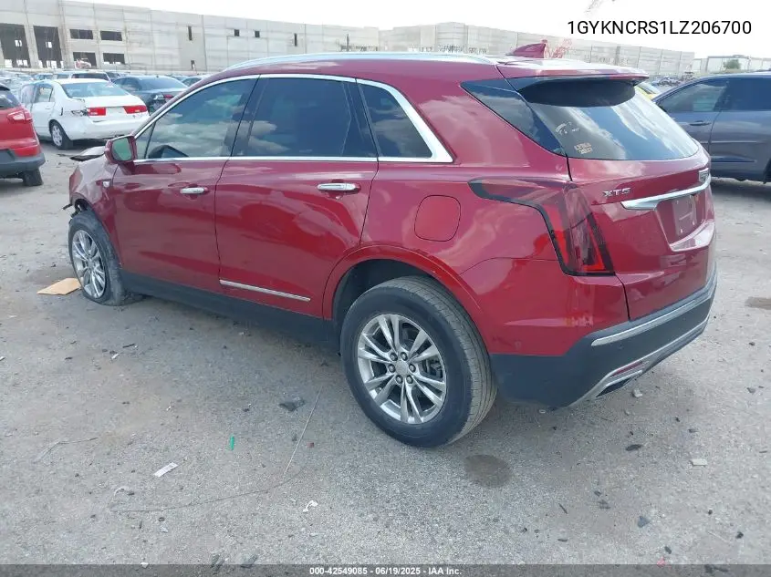 2020 Cadillac Xt5 Fwd Premium Luxury VIN: 1GYKNCRS1LZ206700 Lot: 42549085