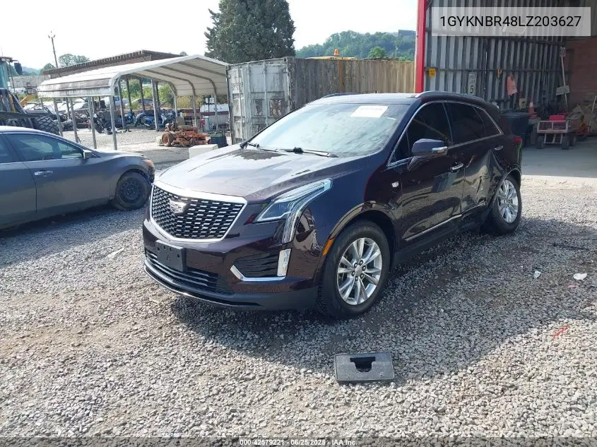 2020 Cadillac Xt5 Awd Luxury VIN: 1GYKNBR48LZ203627 Lot: 42579221