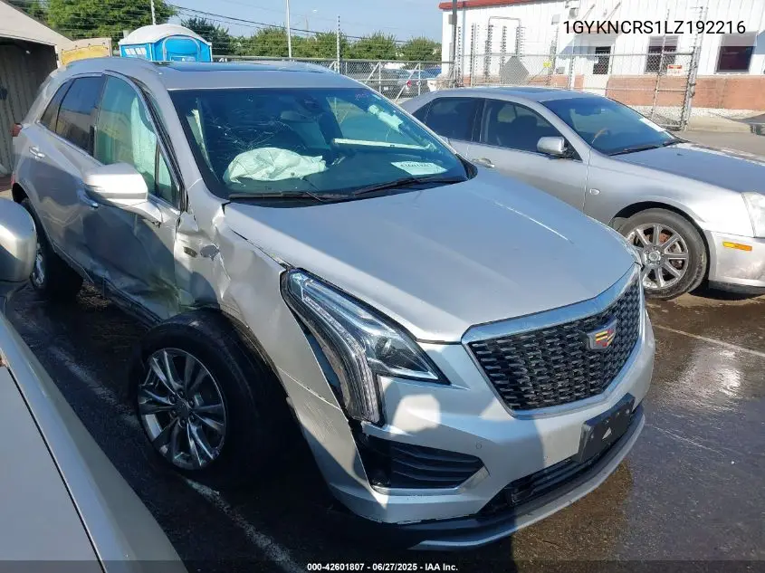 2020 Cadillac Xt5 Premium Luxury VIN: 1GYKNCRS1LZ192216 Lot: 42601807