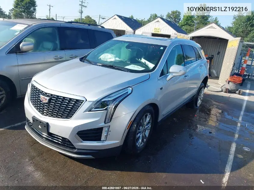 2020 Cadillac Xt5 Premium Luxury VIN: 1GYKNCRS1LZ192216 Lot: 42601807