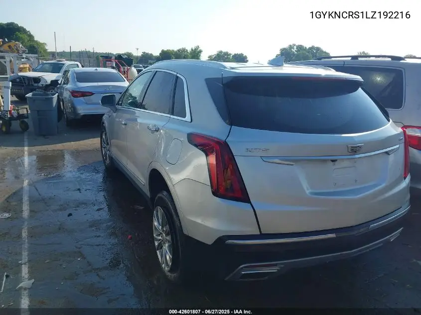2020 Cadillac Xt5 Premium Luxury VIN: 1GYKNCRS1LZ192216 Lot: 42601807