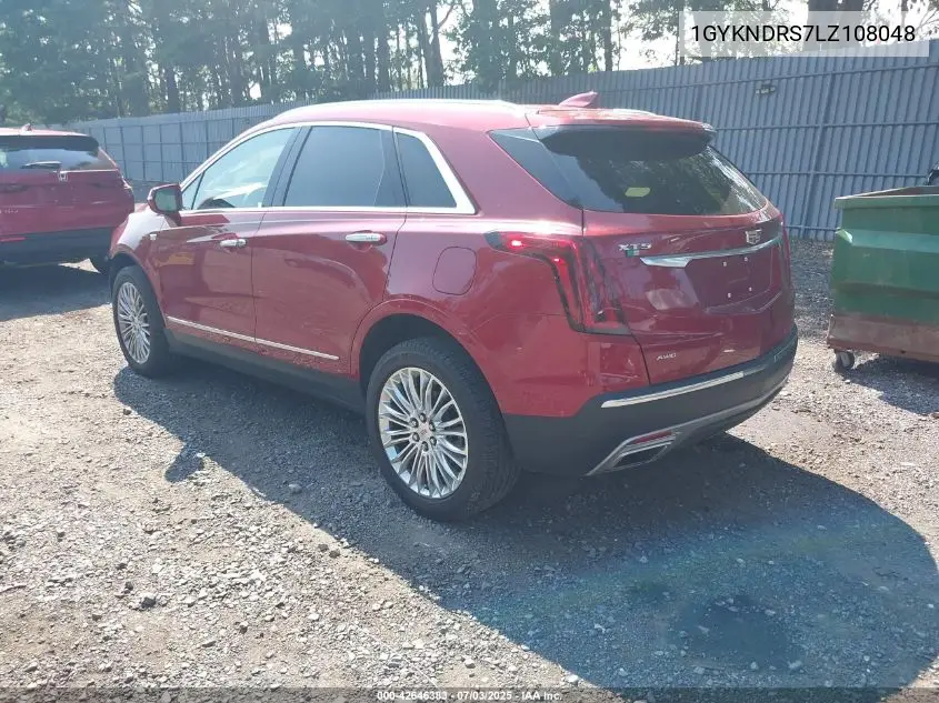 2020 Cadillac Xt5 Awd Premium Luxury VIN: 1GYKNDRS7LZ108048 Lot: 42646383