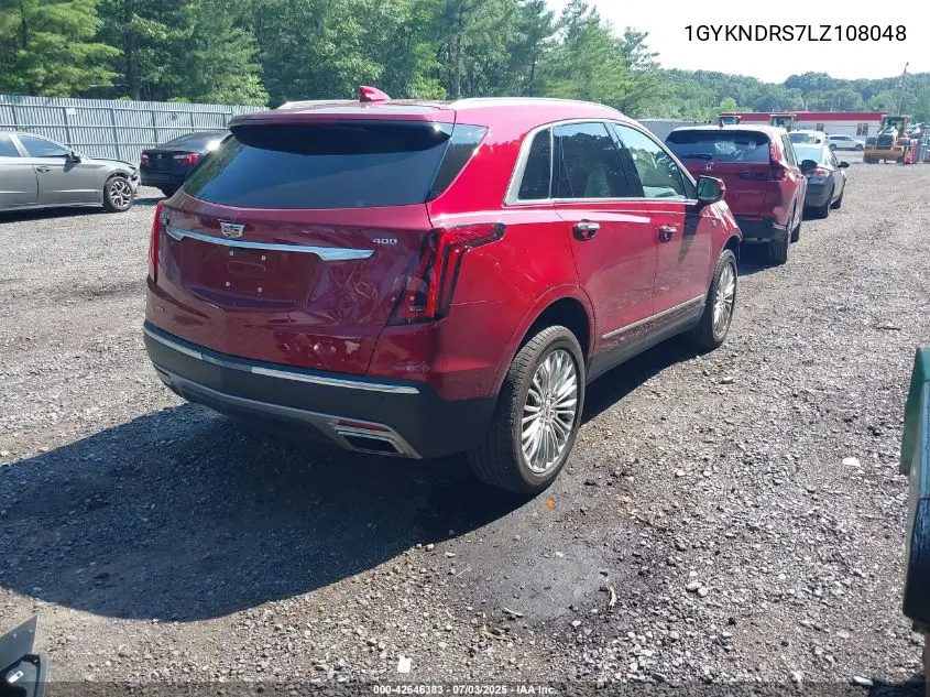 2020 Cadillac Xt5 Awd Premium Luxury VIN: 1GYKNDRS7LZ108048 Lot: 42646383