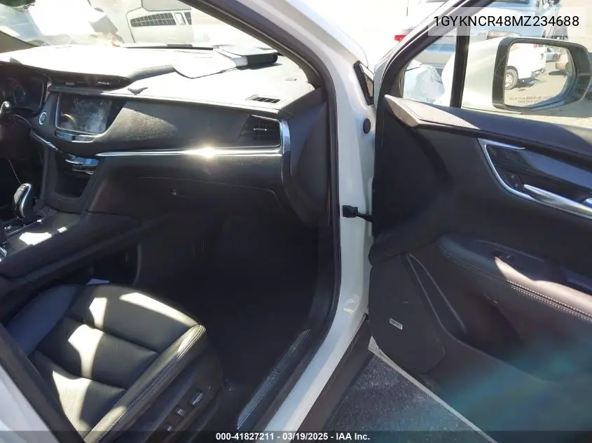 2021 Cadillac Xt5 Fwd Premium Luxury VIN: 1GYKNCR48MZ234688 Lot: 41827211