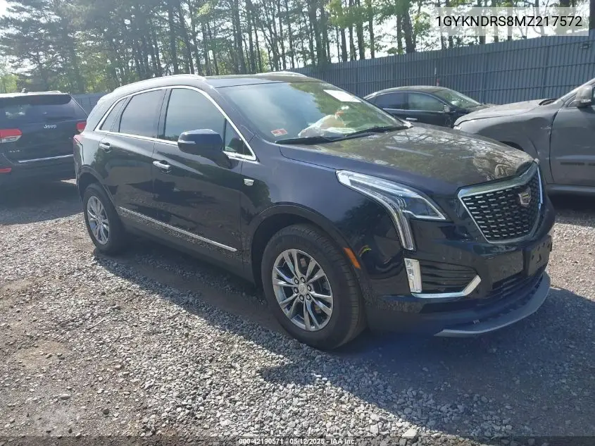 2021 Cadillac Xt5 Premium Luxury VIN: 1GYKNDRS8MZ217572 Lot: 42190571