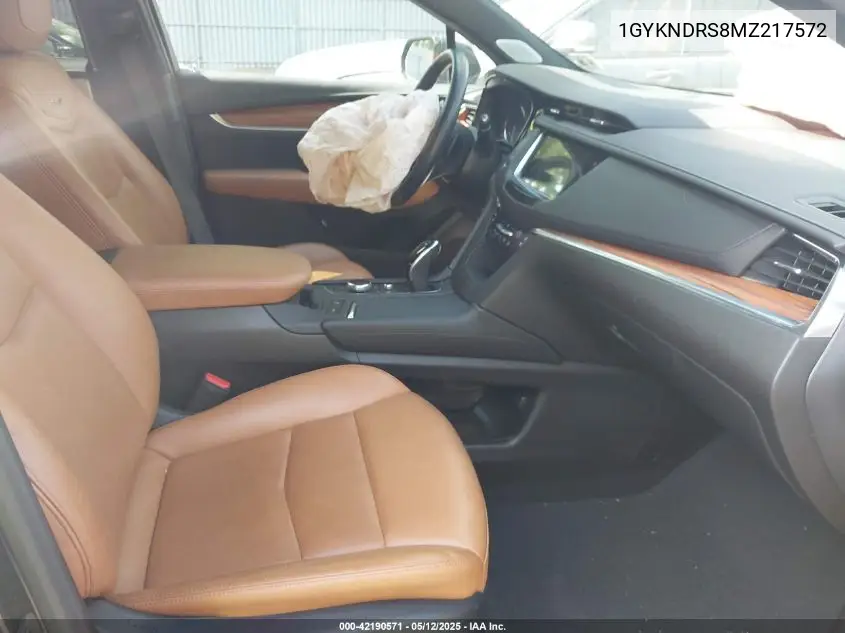 2021 Cadillac Xt5 Premium Luxury VIN: 1GYKNDRS8MZ217572 Lot: 42190571