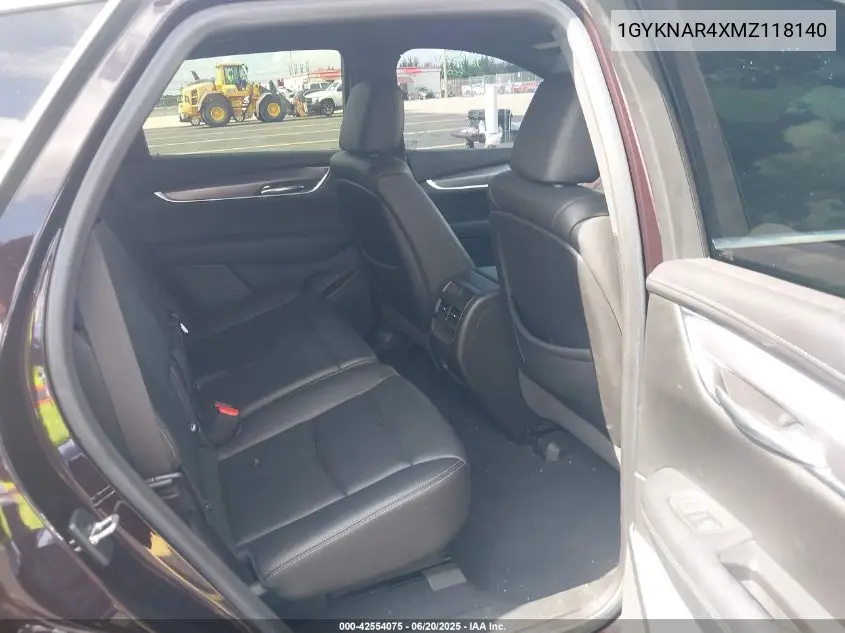 2021 Cadillac Xt5 Fwd Luxury VIN: 1GYKNAR4XMZ118140 Lot: 42554075