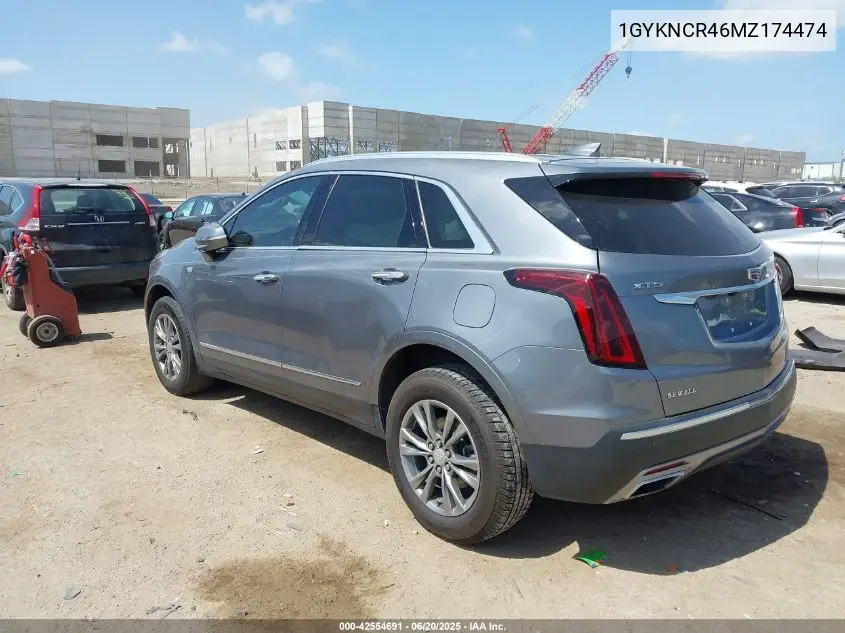 2021 Cadillac Xt5 Fwd Premium Luxury VIN: 1GYKNCR46MZ174474 Lot: 42554691