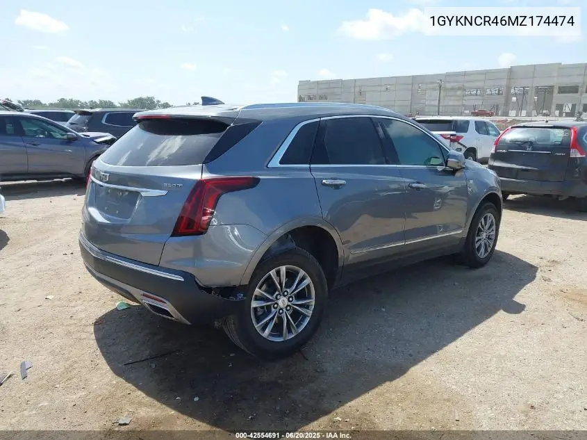 2021 Cadillac Xt5 Fwd Premium Luxury VIN: 1GYKNCR46MZ174474 Lot: 42554691