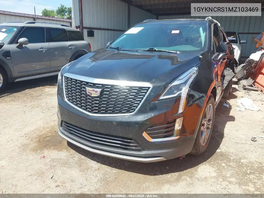 2021 Cadillac Xt5 Fwd Premium Luxury VIN: 1GYKNCRS1MZ103469 Lot: 42559582