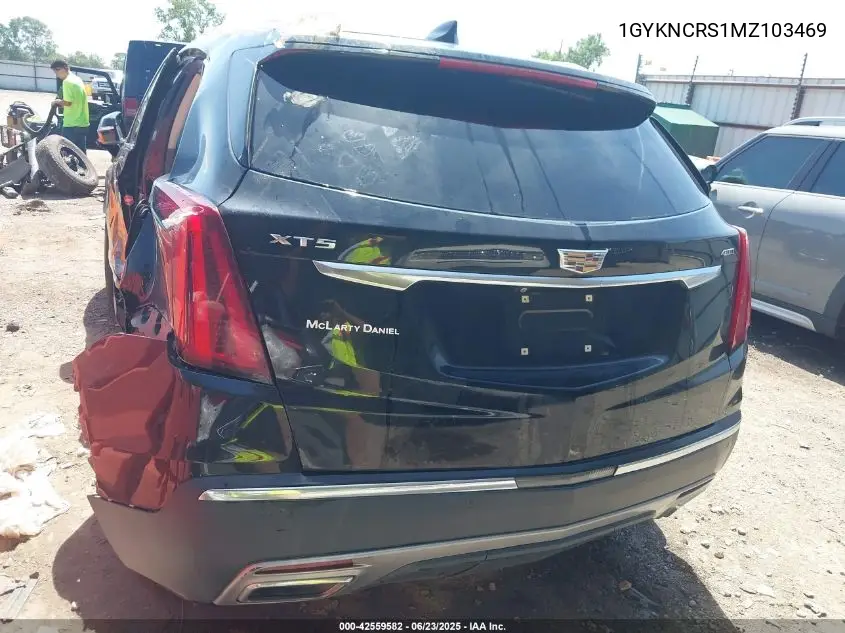 2021 Cadillac Xt5 Fwd Premium Luxury VIN: 1GYKNCRS1MZ103469 Lot: 42559582