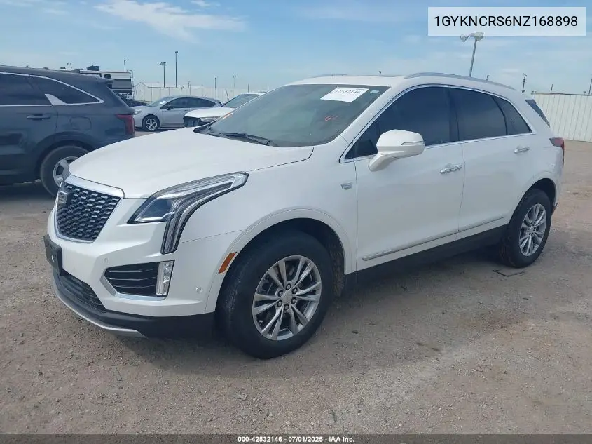 2022 Cadillac Xt5 Fwd Premium Luxury VIN: 1GYKNCRS6NZ168898 Lot: 42532146