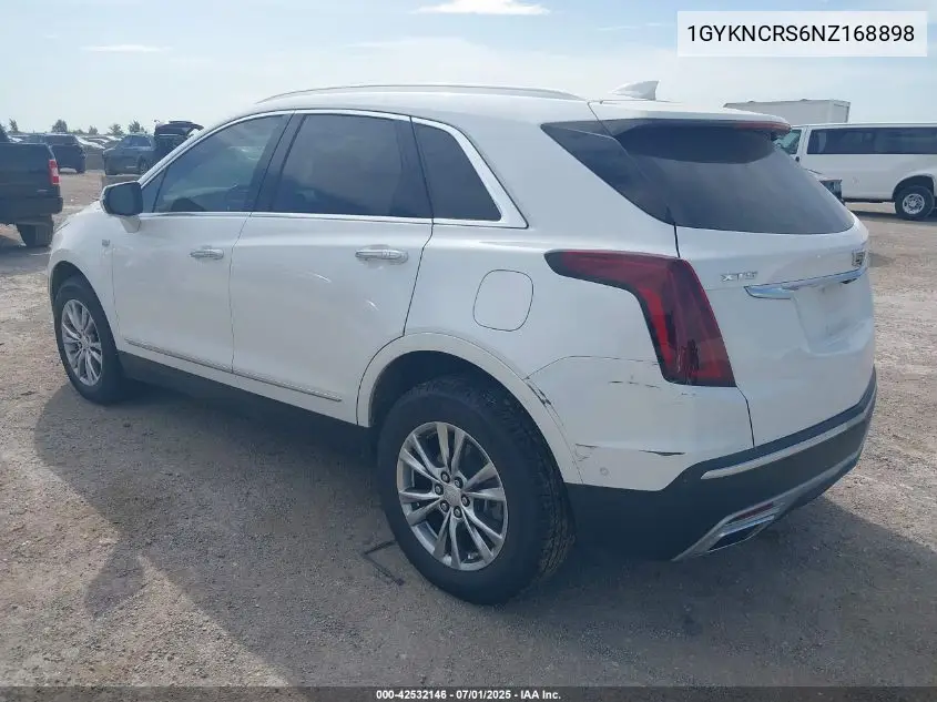 2022 Cadillac Xt5 Fwd Premium Luxury VIN: 1GYKNCRS6NZ168898 Lot: 42532146