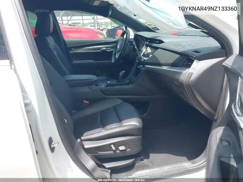 2022 Cadillac Xt5 Fwd Luxury VIN: 1GYKNAR49NZ133360 Lot: 42559779