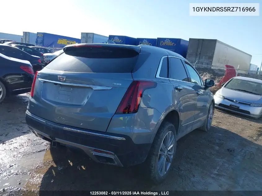 2024 Cadillac Xt5 Premium Luxury VIN: 1GYKNDRS5RZ716966 Lot: 12253082