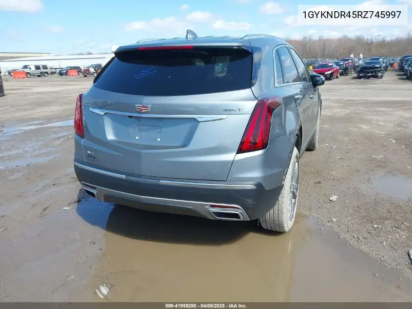 2024 Cadillac Xt5 Awd Premium Luxury VIN: 1GYKNDR45RZ745997 Lot: 41959280