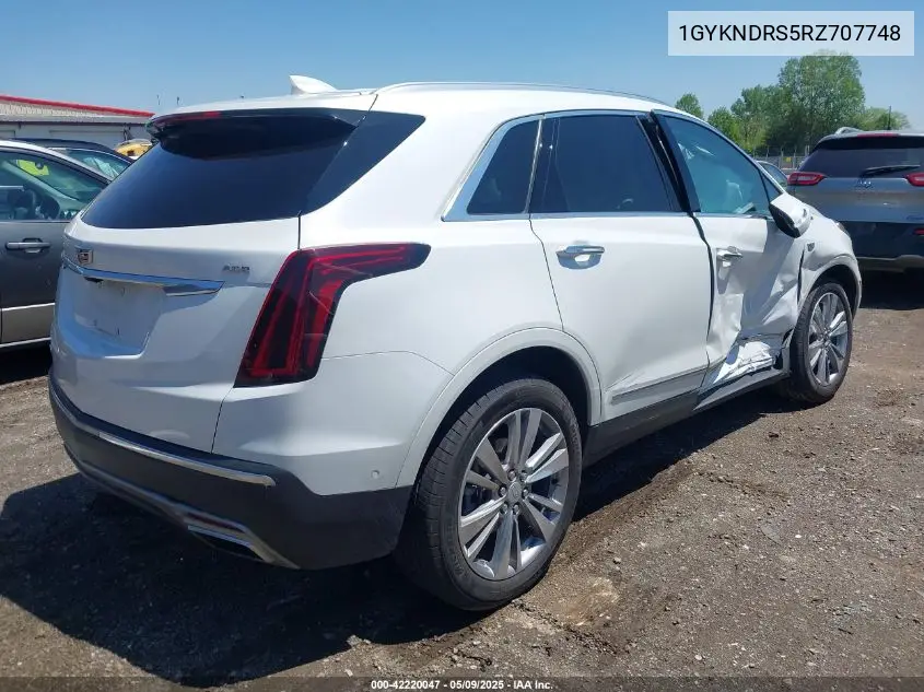 2024 Cadillac Xt5 Awd Premium Luxury VIN: 1GYKNDRS5RZ707748 Lot: 42220047