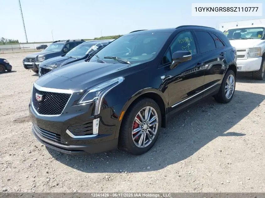 2025 Cadillac Xt5 Sport VIN: 1GYKNGRS8SZ110777 Lot: 12341426