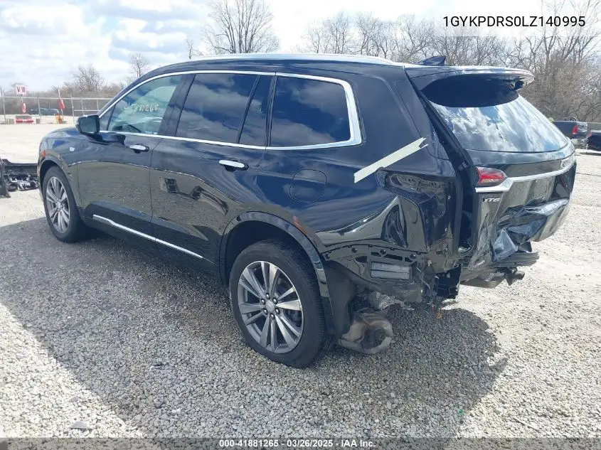 2020 Cadillac Xt6 Awd Premium Luxury VIN: 1GYKPDRS0LZ140995 Lot: 41881265