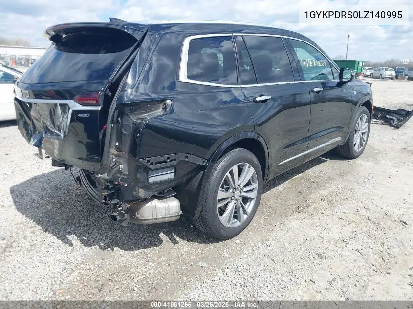 2020 Cadillac Xt6 Awd Premium Luxury VIN: 1GYKPDRS0LZ140995 Lot: 41881265