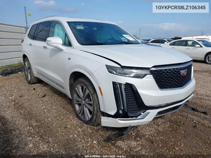 2020 Cadillac Xt6 Fwd Premium Luxury VIN: 1GYKPCRS8LZ106345 Lot: 41905988