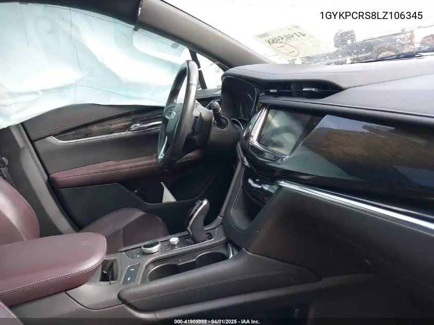 2020 Cadillac Xt6 Fwd Premium Luxury VIN: 1GYKPCRS8LZ106345 Lot: 41905988