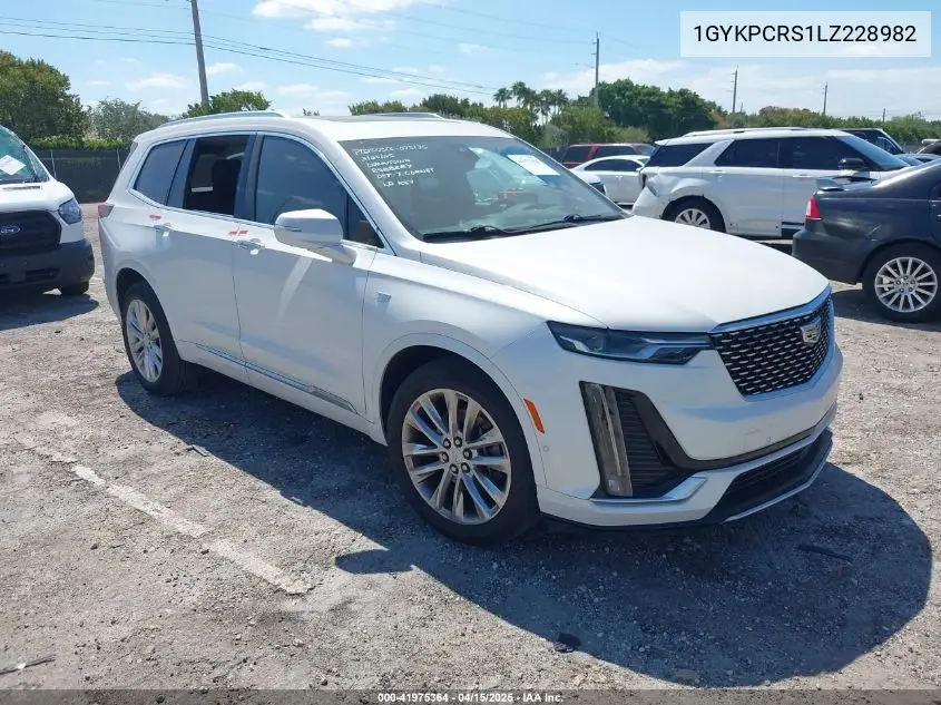 2020 Cadillac Xt6 Fwd Premium Luxury VIN: 1GYKPCRS1LZ228982 Lot: 41975364