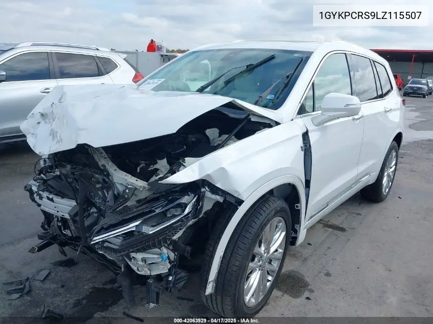 2020 Cadillac Xt6 Fwd Premium Luxury VIN: 1GYKPCRS9LZ115507 Lot: 42063929