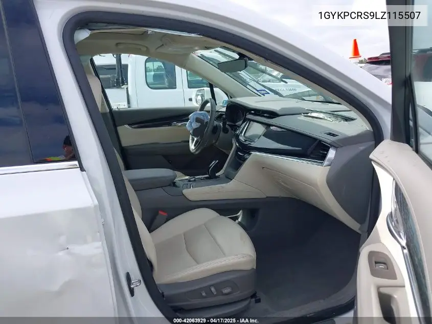 2020 Cadillac Xt6 Fwd Premium Luxury VIN: 1GYKPCRS9LZ115507 Lot: 42063929