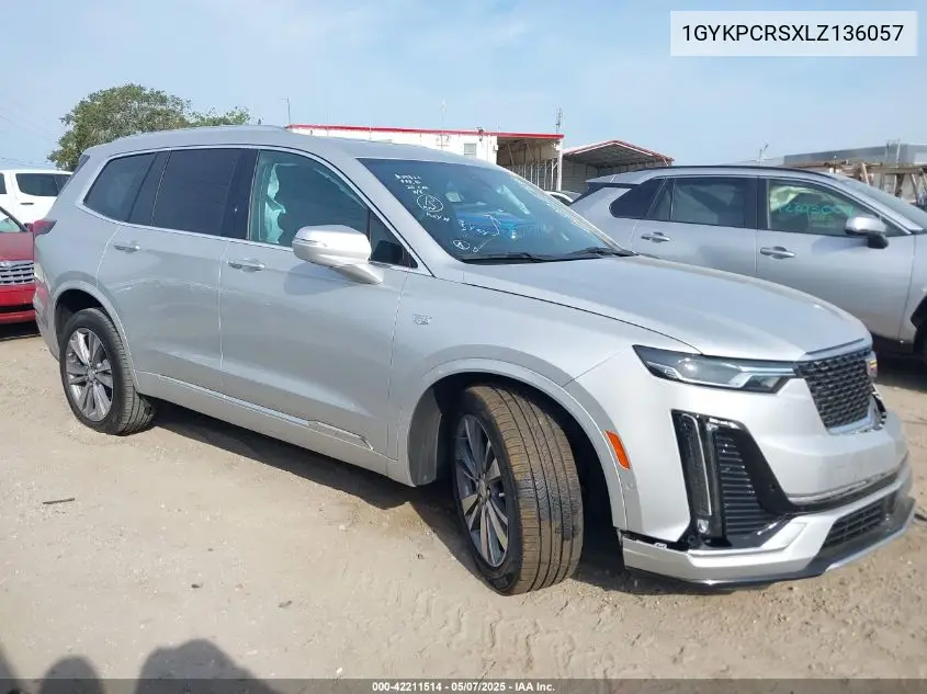 2020 Cadillac Xt6 Fwd Premium Luxury VIN: 1GYKPCRSXLZ136057 Lot: 42211514
