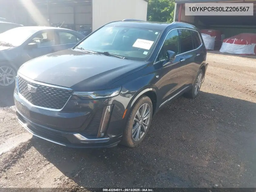 2020 Cadillac Xt6 Fwd Premium Luxury VIN: 1GYKPCRS0LZ206567 Lot: 42254511
