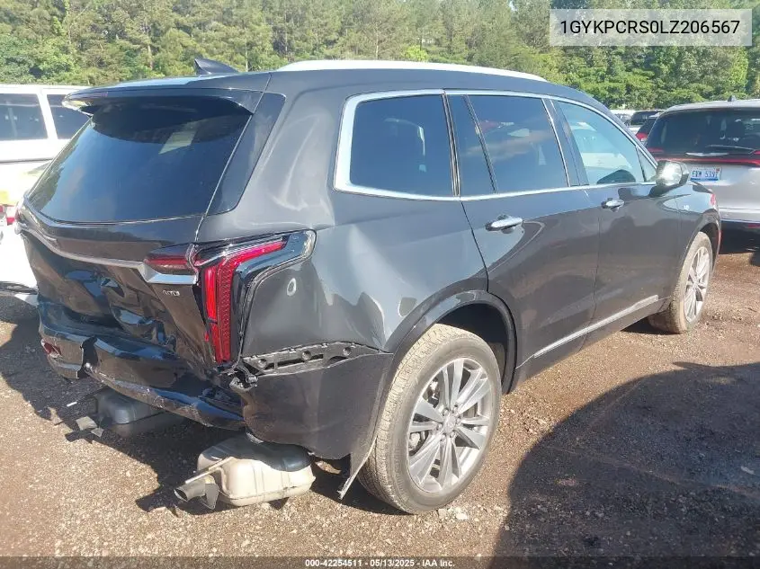2020 Cadillac Xt6 Fwd Premium Luxury VIN: 1GYKPCRS0LZ206567 Lot: 42254511