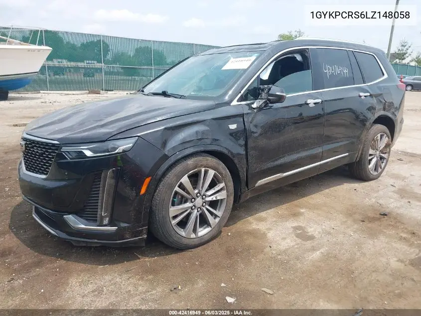 2020 Cadillac Xt6 Premium Luxury VIN: 1GYKPCRS6LZ148058 Lot: 42416949