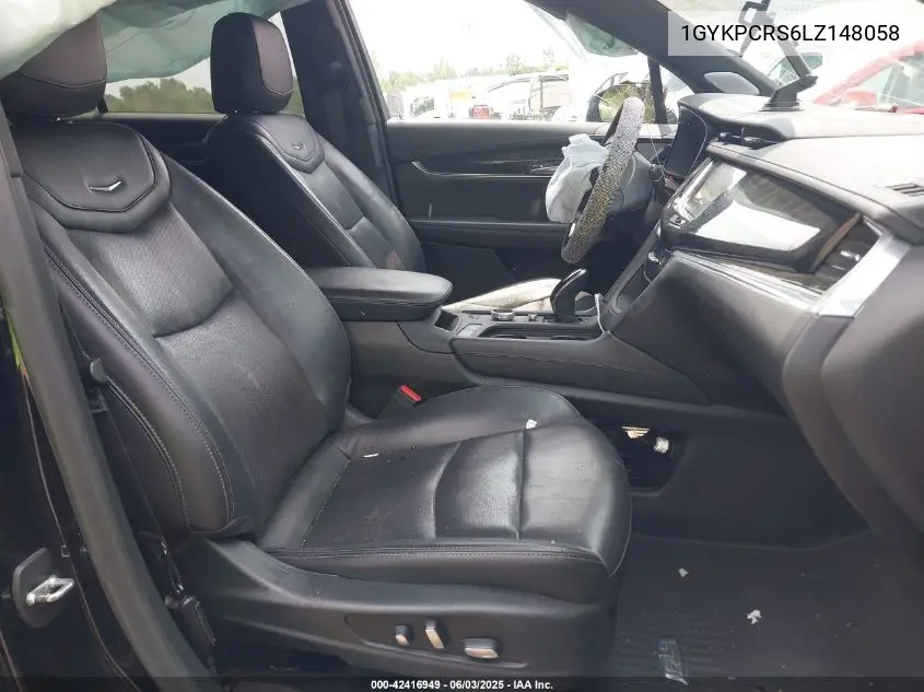 2020 Cadillac Xt6 Premium Luxury VIN: 1GYKPCRS6LZ148058 Lot: 42416949