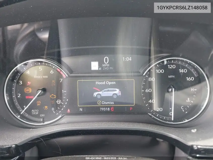 2020 Cadillac Xt6 Premium Luxury VIN: 1GYKPCRS6LZ148058 Lot: 42416949