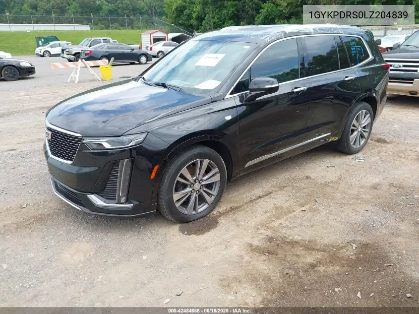 2020 Cadillac Xt6 Awd Premium Luxury VIN: 1GYKPDRS0LZ204839 Lot: 42484686