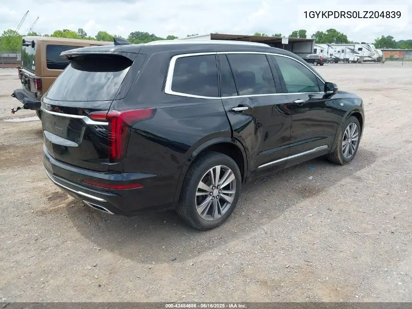 2020 Cadillac Xt6 Awd Premium Luxury VIN: 1GYKPDRS0LZ204839 Lot: 42484686