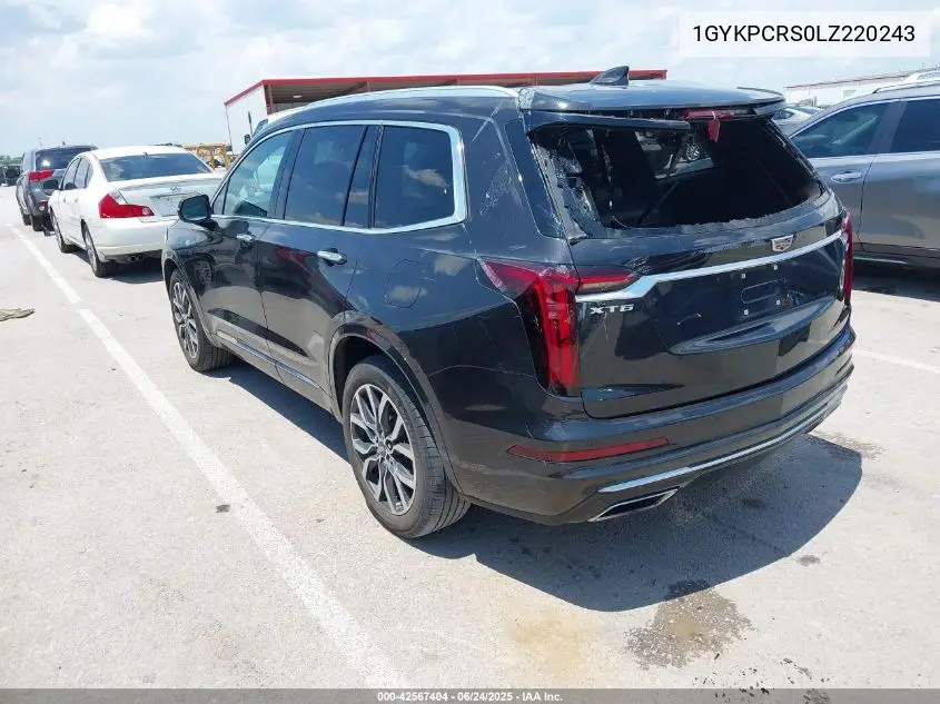 2020 Cadillac Xt6 Fwd Premium Luxury VIN: 1GYKPCRS0LZ220243 Lot: 42567404