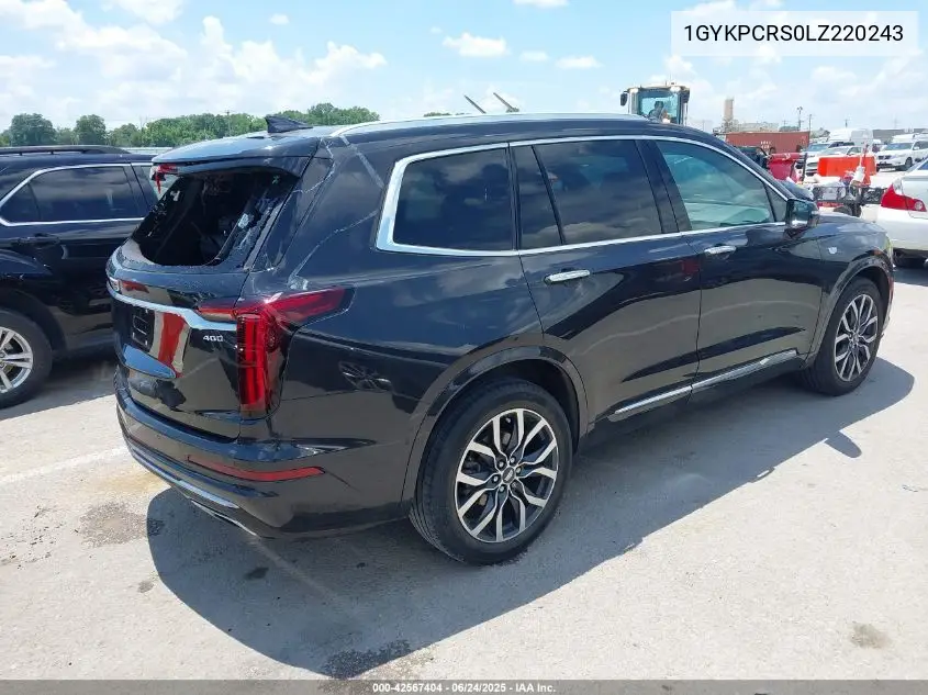 2020 Cadillac Xt6 Fwd Premium Luxury VIN: 1GYKPCRS0LZ220243 Lot: 42567404