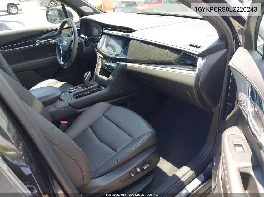 2020 Cadillac Xt6 Fwd Premium Luxury VIN: 1GYKPCRS0LZ220243 Lot: 42567404