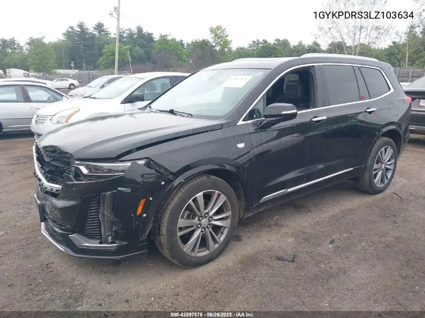 2020 Cadillac Xt6 Awd Premium Luxury VIN: 1GYKPDRS3LZ103634 Lot: 42597575